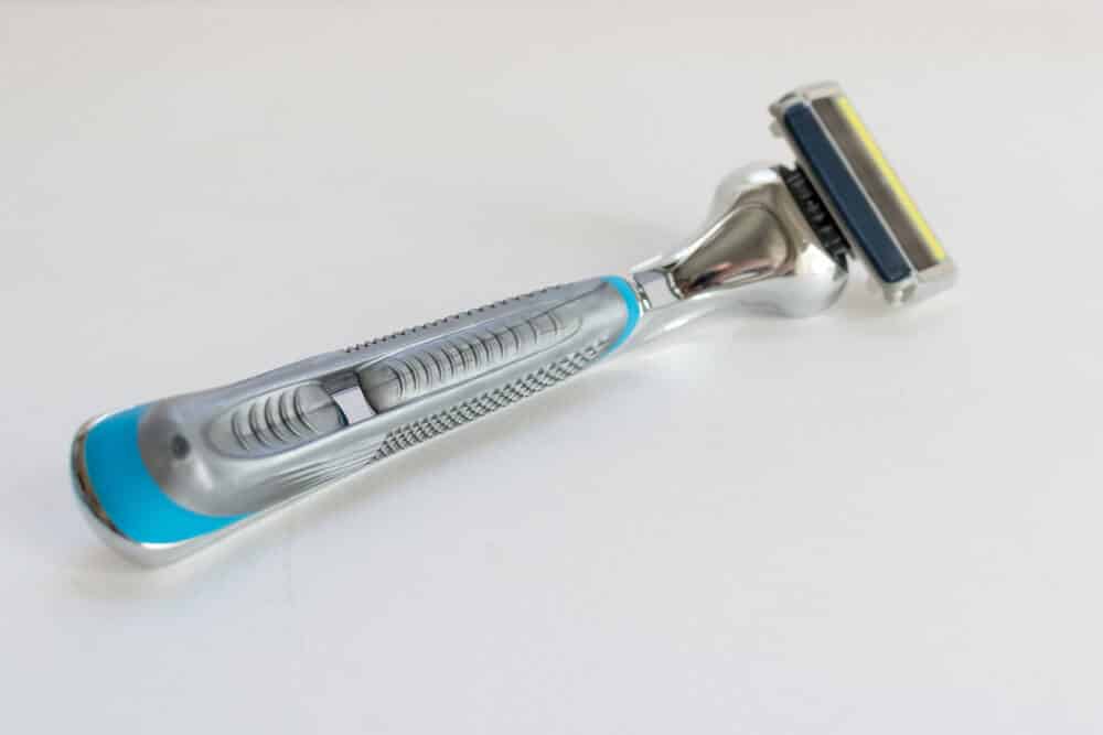 underside grip of the dollar shave club razor