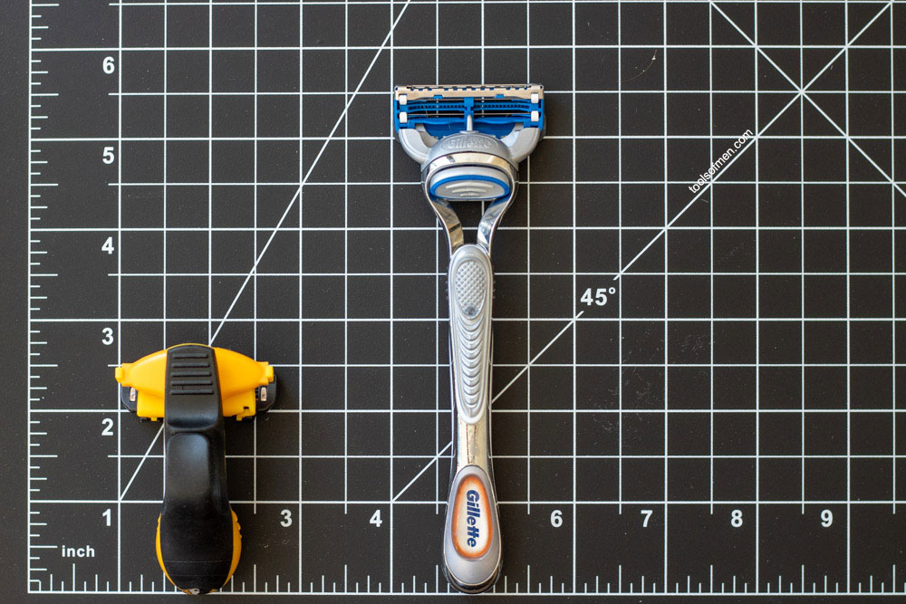 headblade moto length comapred to cartridge razor