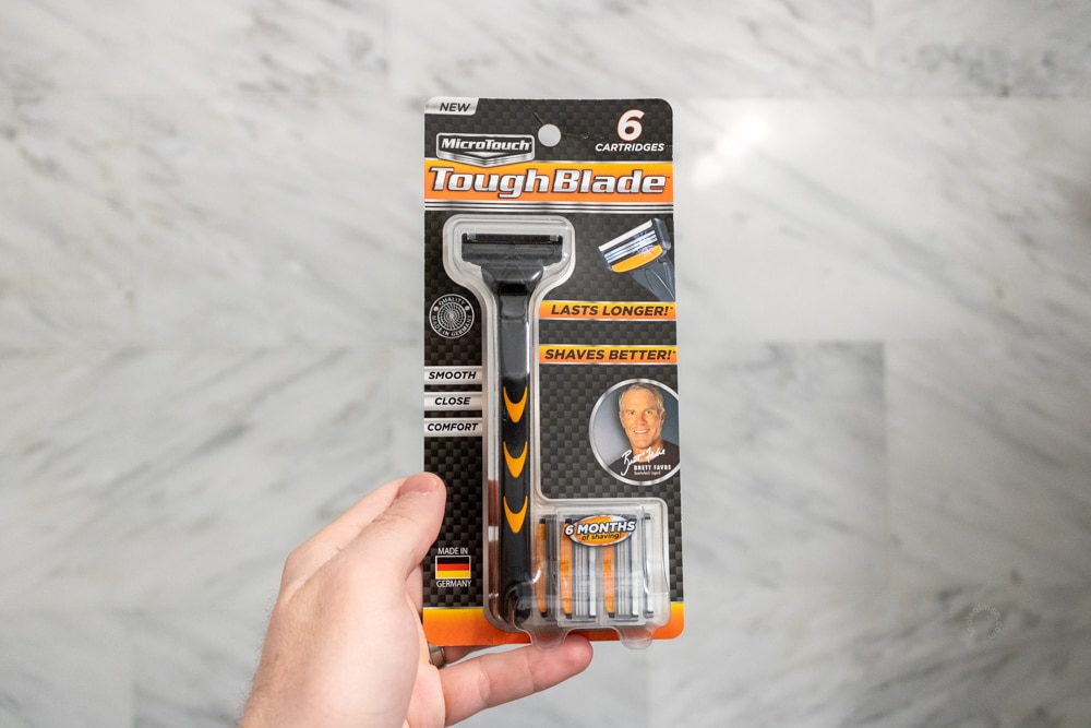 microtouch tough blade packaging