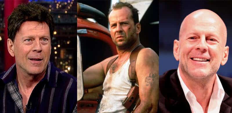 Bruce Willis Hair Throughout the Years - Shaving His Head